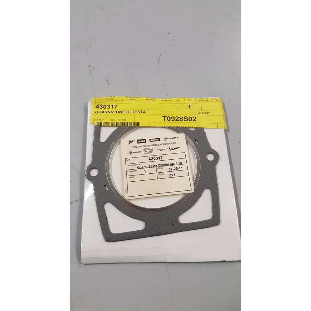 430317 GUARNIZIONE TESTA 1,50mm (APE DIESEL-POKER) - immagine 1