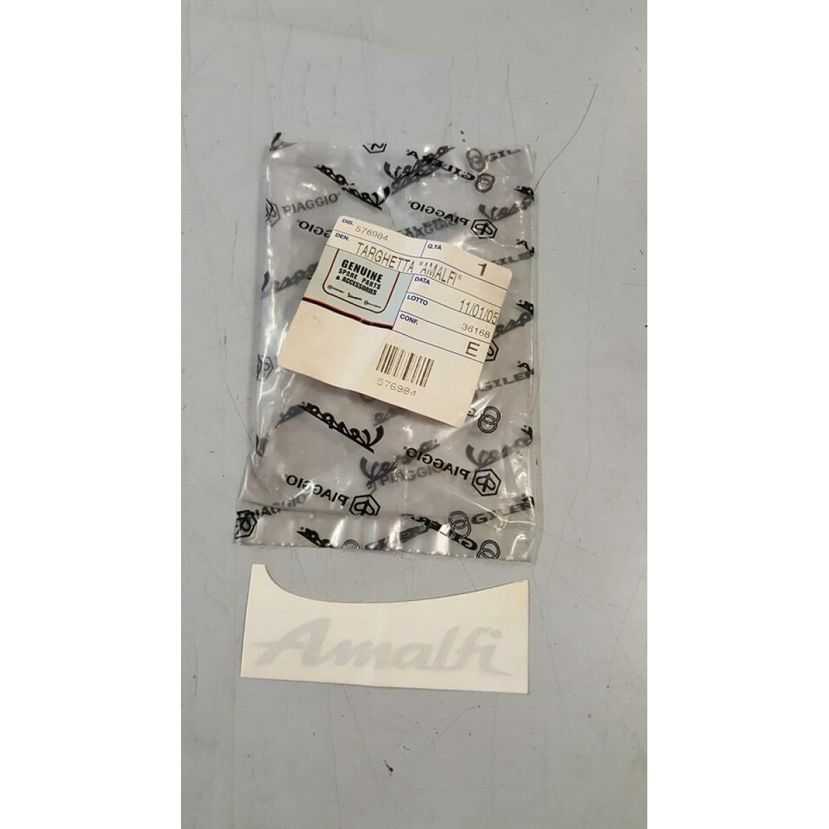 576984 TARGHETTA "AMALFI" (X9 180) - immagine 1