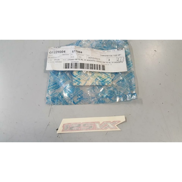 577984 TARGHETTA "VX 125" (RUNNER)