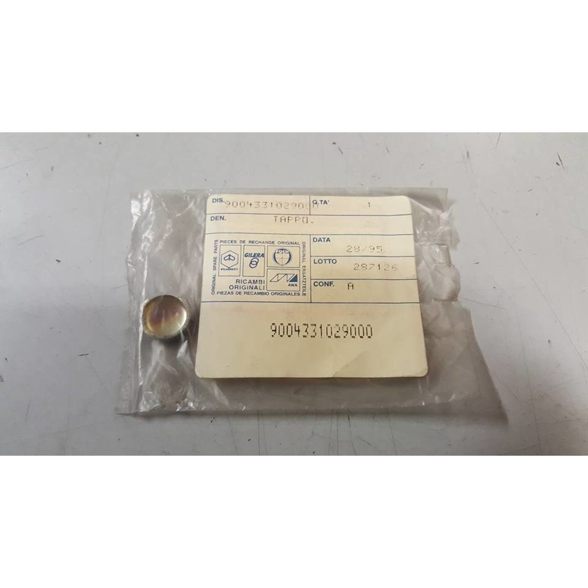 9004331029000 TAPPO SCATOLA CAMBIO (PORTER) - immagine 1