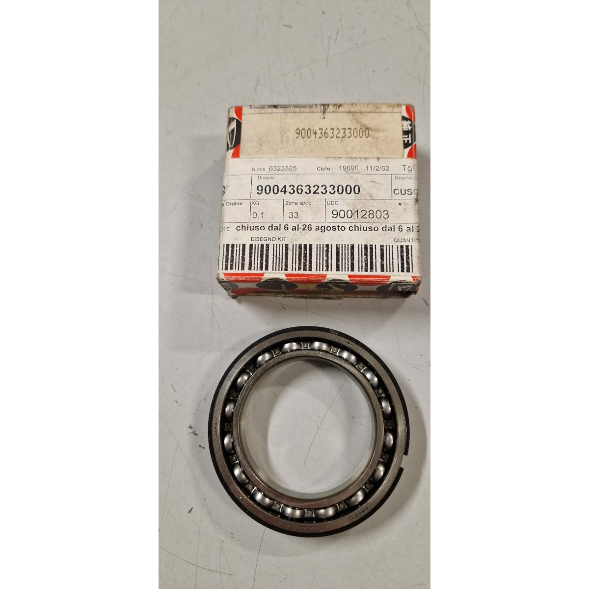 9004363233000 CUSCINETTO CAMBIO (PORTER 1000) - immagine 1